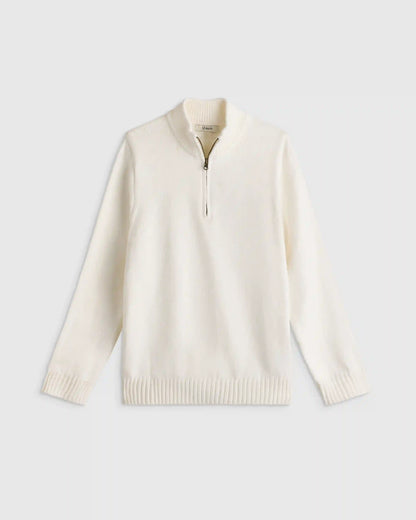 Boys 100% Organic Cotton Quarter-Zip Sweater