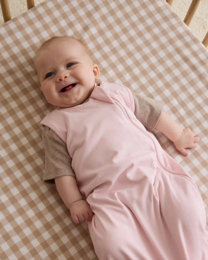 Organic Percale Gingham Crib Sheet 2-Pack