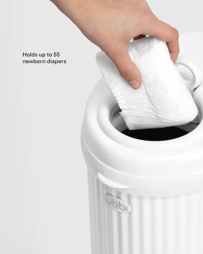 Ubbi Fluted Stainless Steel Diaper Pail