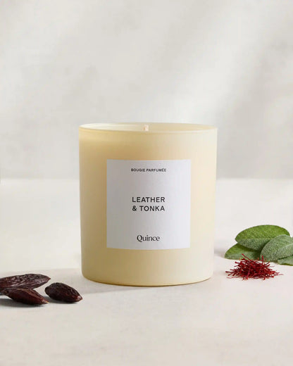 Leather & Tonka Candle