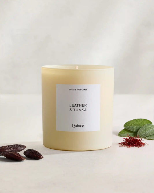 Leather & Tonka Candle