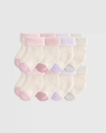 Organic Cotton Fold Over Socks 8-Pack