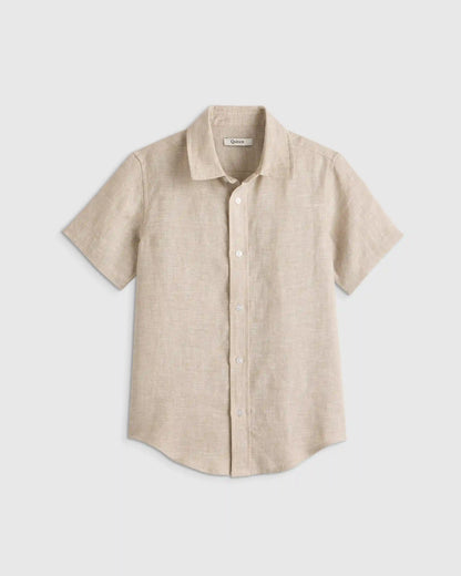 100% European Linen Short Sleeve Shirt
