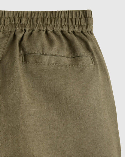 100% European Linen Drawstring Shorts