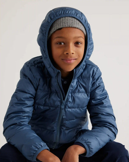 Lightweight Down Hooded Puffer Jacket