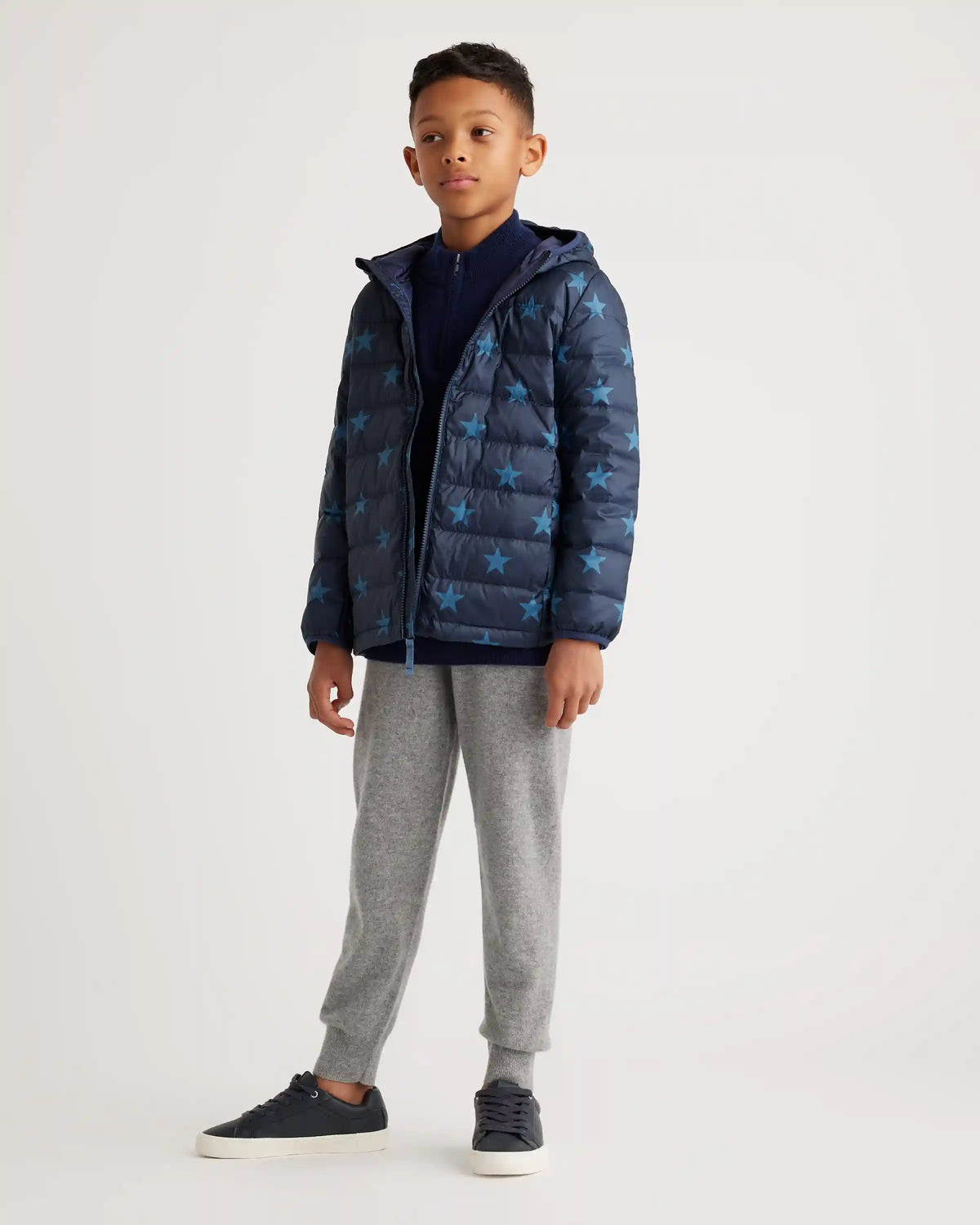 Lightweight Down Hooded Puffer Jacket