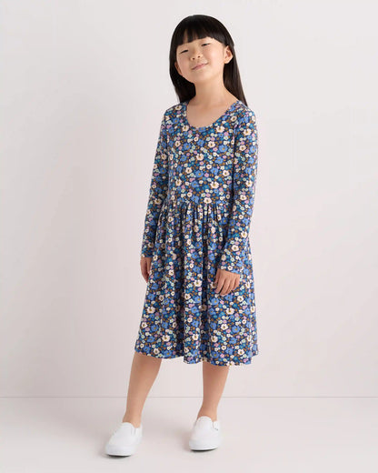 Organic Cotton Long Sleeve Skater Dress