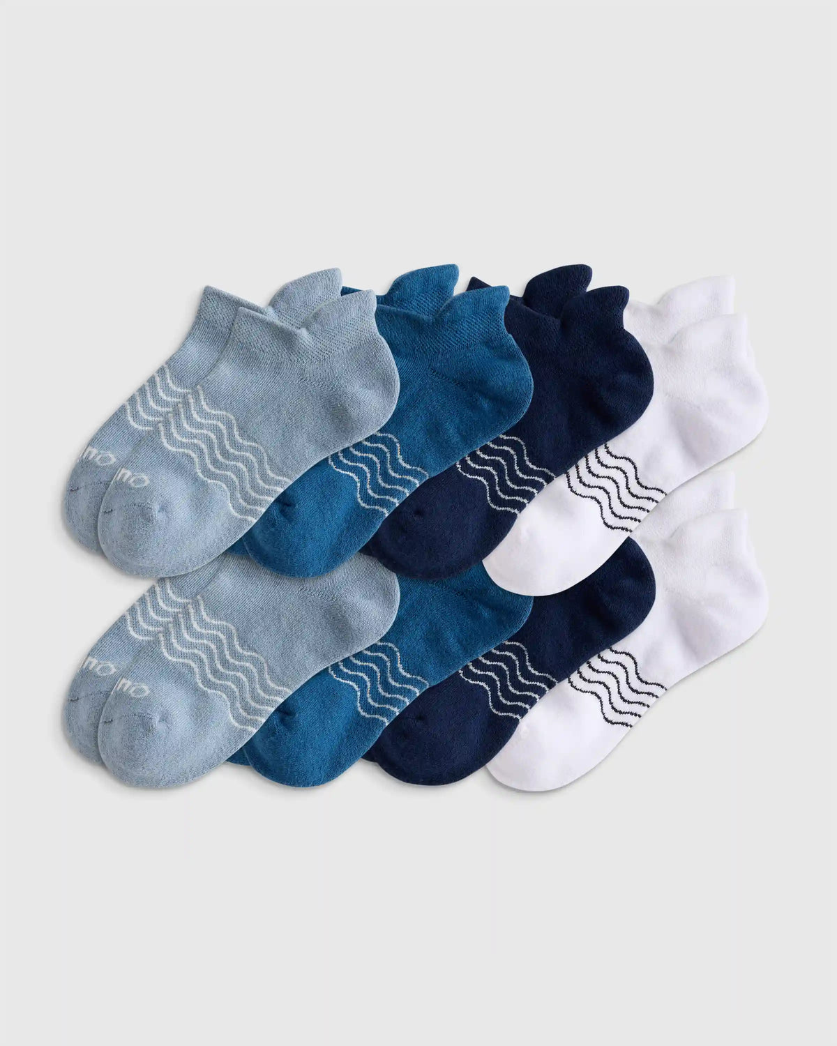 Kids Organic Cotton Ankle Socks 8-Pack