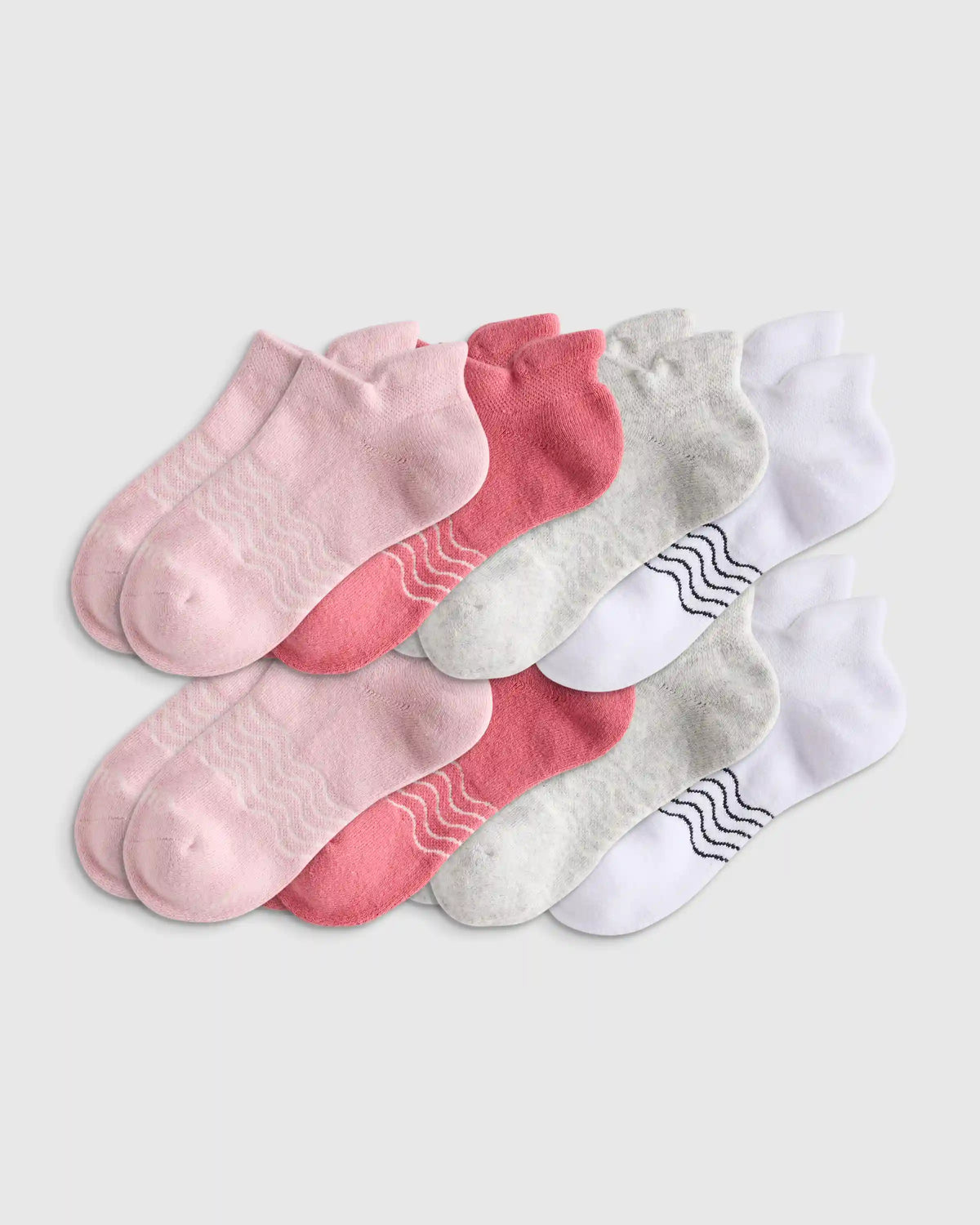 Kids Organic Cotton Ankle Socks 8-Pack