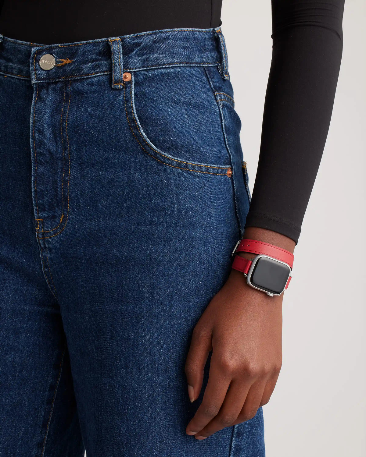 Leather Double Wrap Smartwatch Band