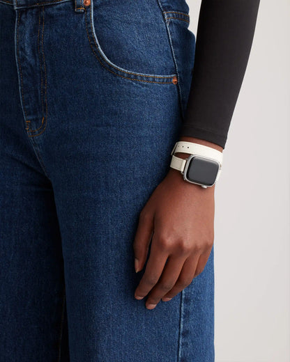 Leather Double Wrap Smartwatch Band