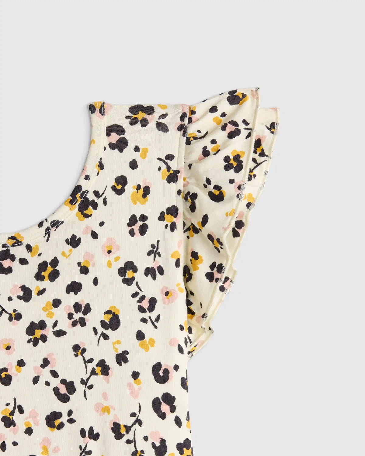 Bamboo Short Sleeve Flutter Twirl Dress