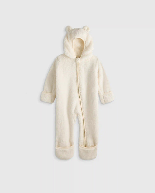 Recycled Sherpa Fleece Baby Bear Bunting
