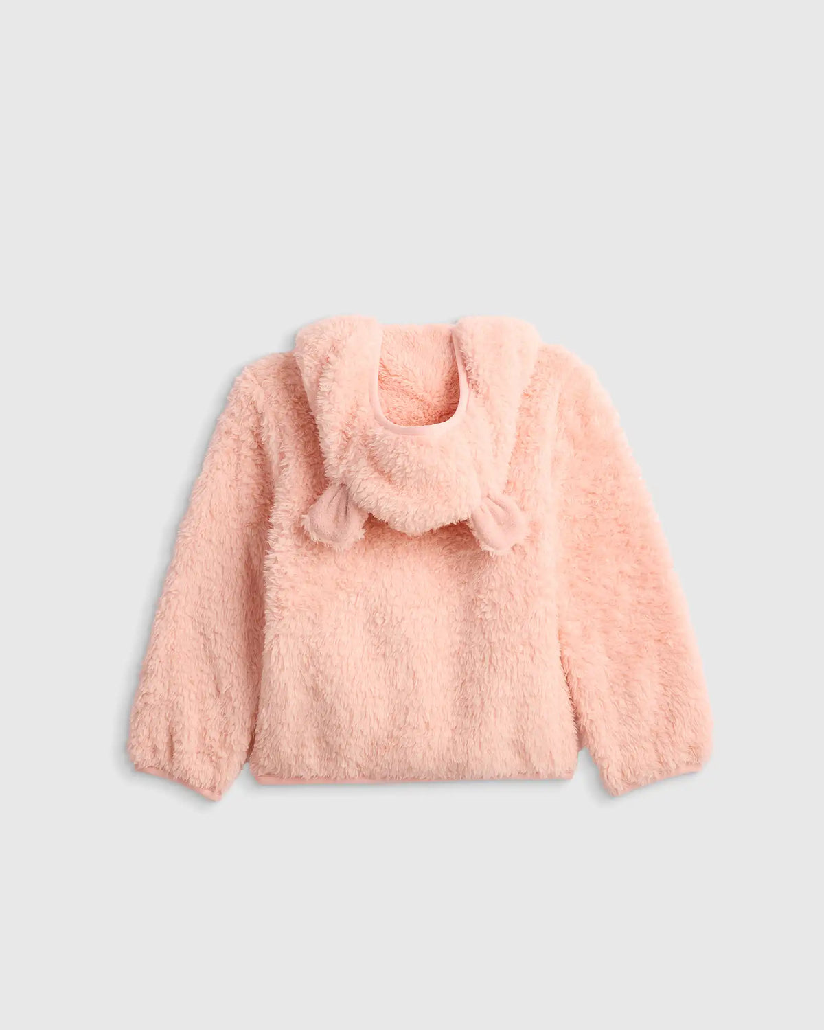 Recycled Sherpa Fleece Bear Hood Jacket