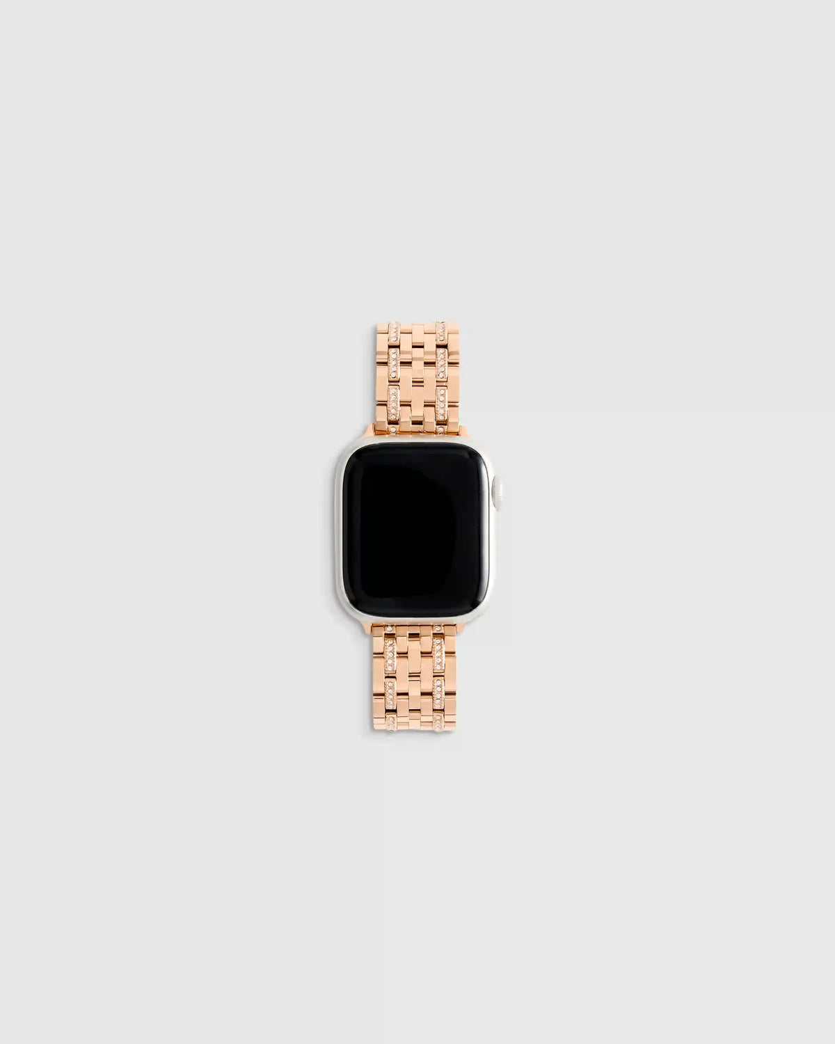 Stainless Steel & Pave Bracelet Smartwatch Band
