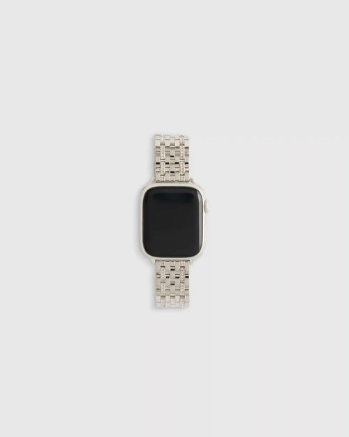 Stainless Steel & Pave Bracelet Smartwatch Band