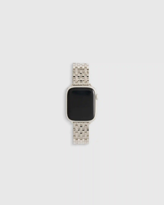 Stainless Steel & Pave Bracelet Smartwatch Band