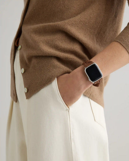 Braided Leather Smartwatch Band