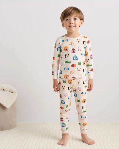 100% Organic Cotton Long Sleeve and Pant Pajama Set
