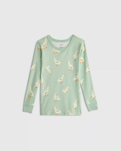 100% Organic Cotton Long Sleeve and Pant Pajama Set