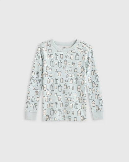 100% Organic Cotton Long Sleeve and Pant Pajama Set