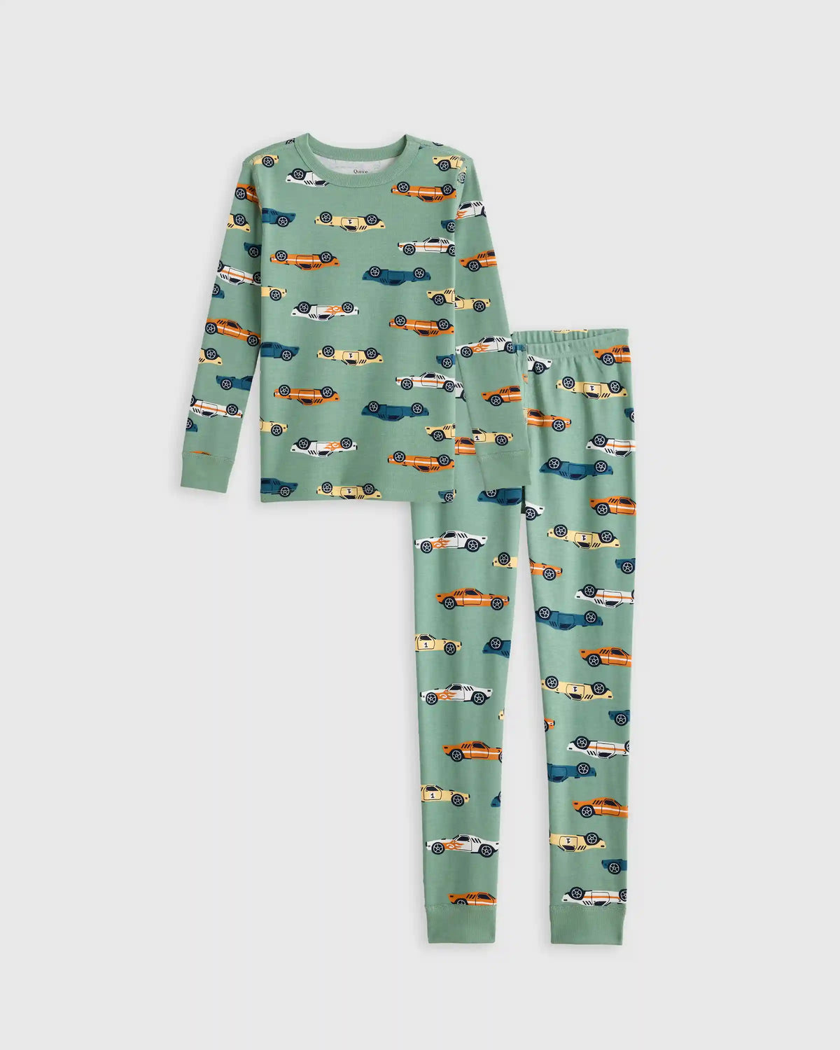 100% Organic Cotton Long Sleeve and Pant Pajama Set