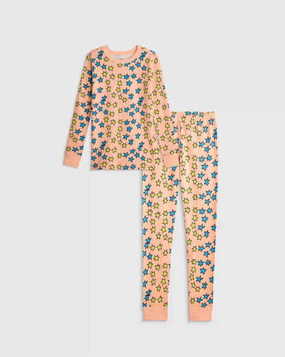 100% Organic Cotton Long Sleeve and Pant Pajama Set
