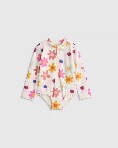 Long Sleeve Zip-Up Swimsuit