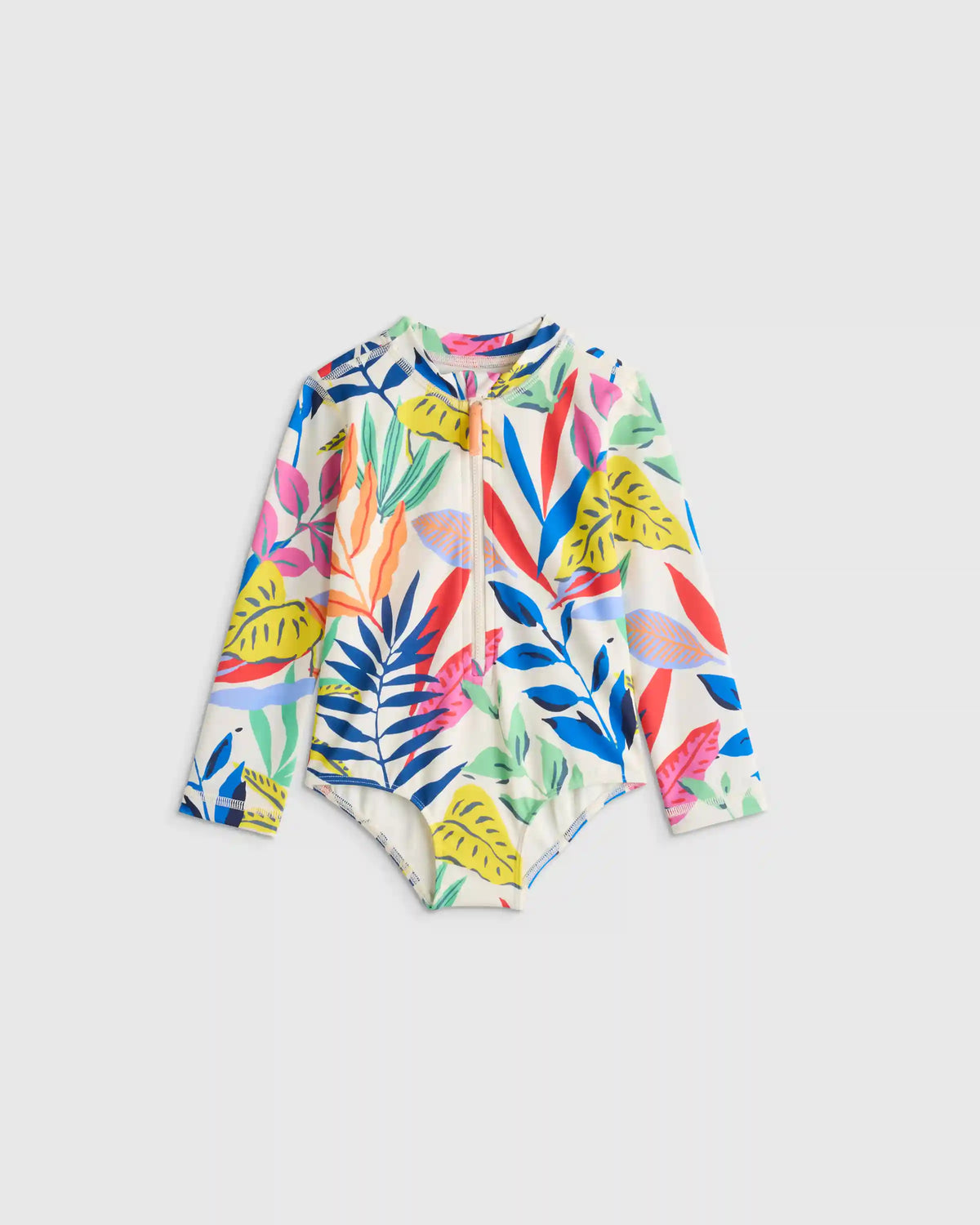 Long Sleeve Zip-Up Swimsuit