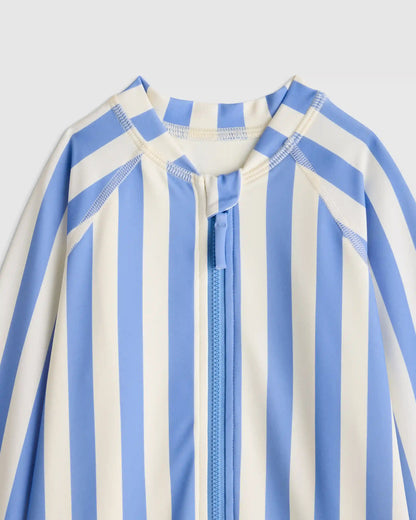 Long Sleeve Zip-Up Rash Guard One-Piece