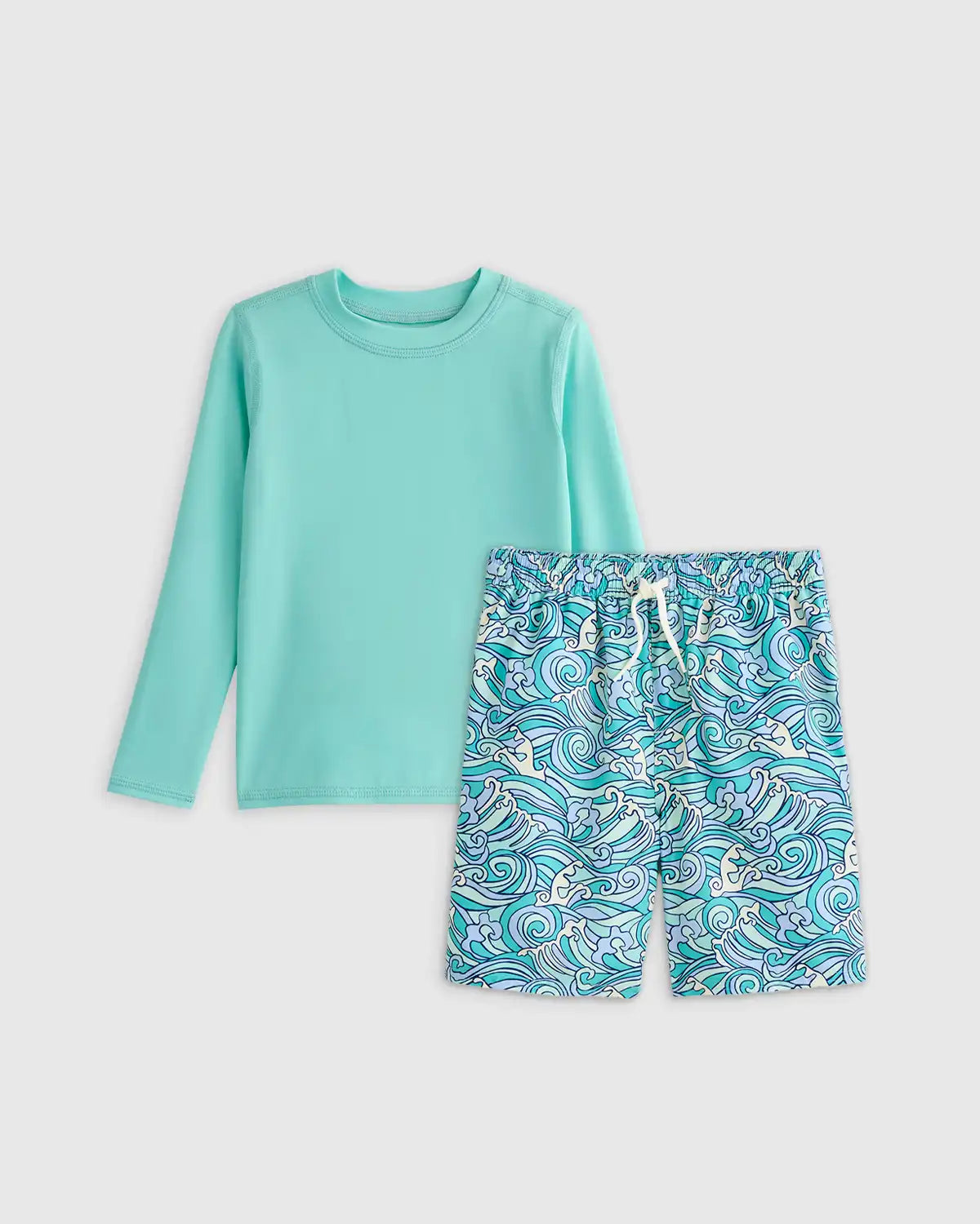 Swim Trunk and Rash Guard Set