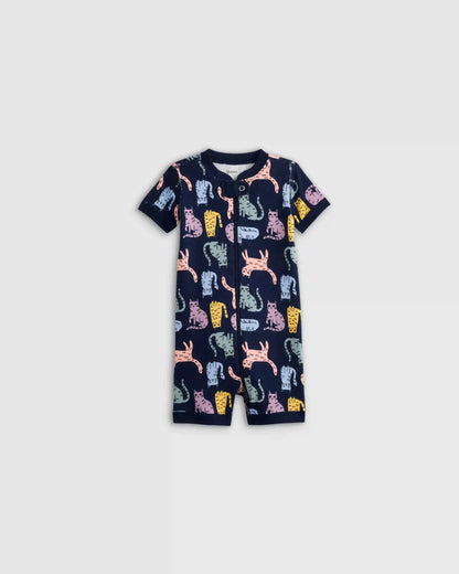 100% Organic Cotton Shortie Onesie Pajama