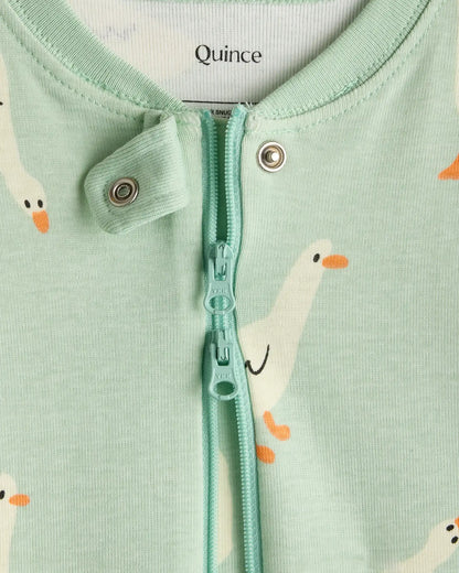 100% Organic Cotton Shortie Onesie Pajama
