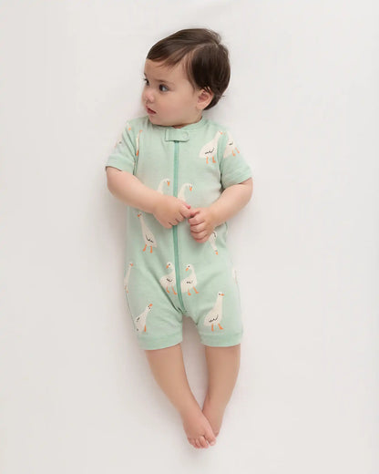 100% Organic Cotton Shortie Onesie Pajama