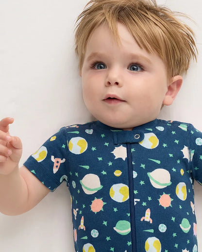 100% Organic Cotton Shortie Onesie Pajama