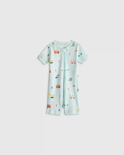 100% Organic Cotton Shortie Onesie Pajama