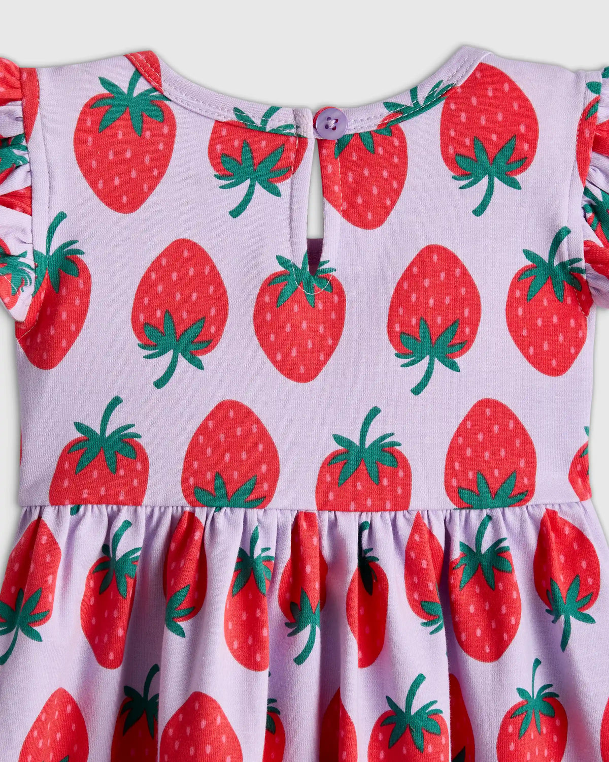 Organic Cotton Sleeveless Ruffle Dress