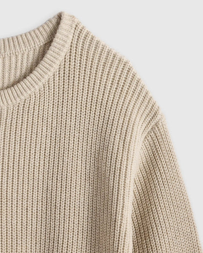 100% Organic Cotton Fisherman Tunic Sweater