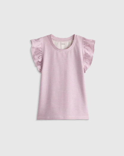 Ruffle Sleeve Organic Cotton Top