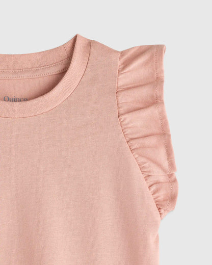 Ruffle Sleeve Organic Cotton Top