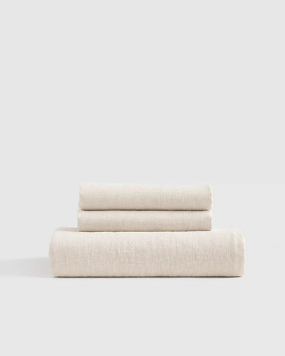 European Linen Fitted Sheet Set