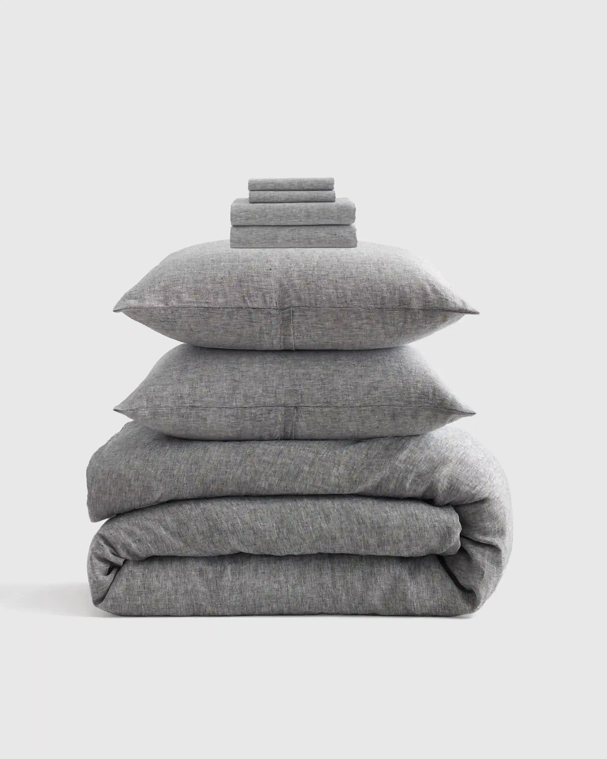 European Linen Chambray Deluxe Bedding Bundle