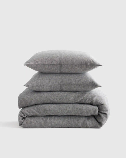 European Linen Chambray Duvet Cover Set