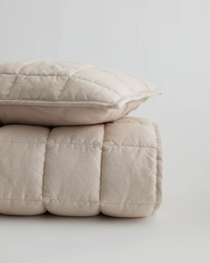 European Linen Toddler Quilt & Sham Set