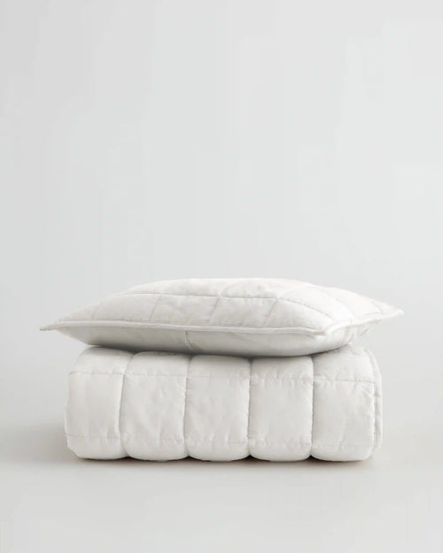 European Linen Toddler Quilt & Sham Set