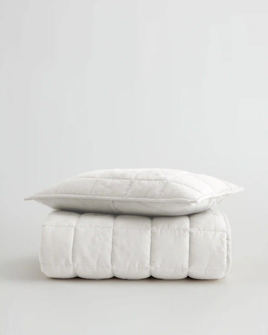 European Linen Toddler Quilt & Sham Set