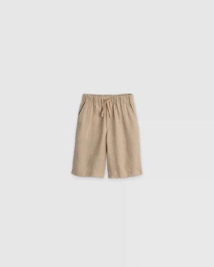 100% European Linen Pull-On Shorts
