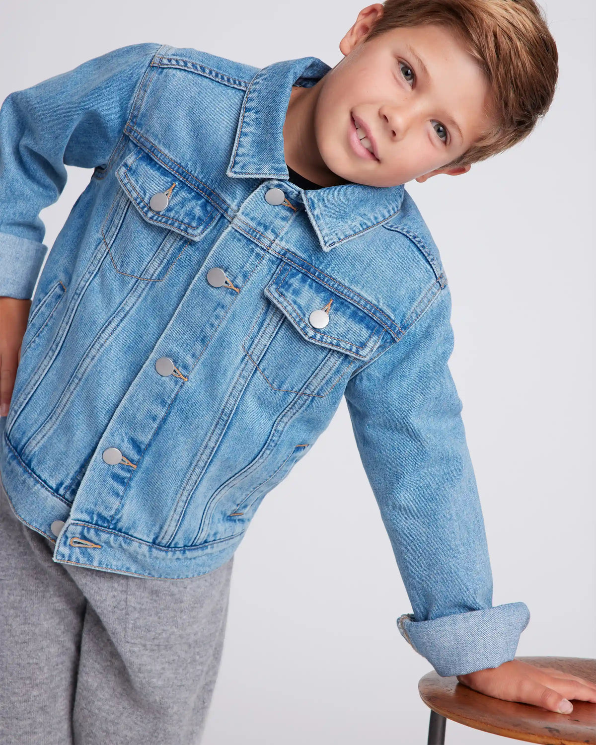 Boys 100% Organic Cotton Denim Jacket