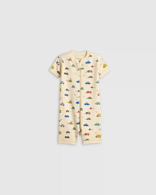 100% Organic Cotton Shortie Onesie Pajama