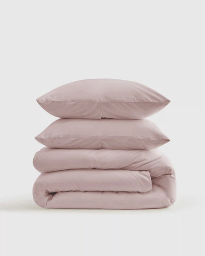 Organic Crisp Percale Duvet Cover Set